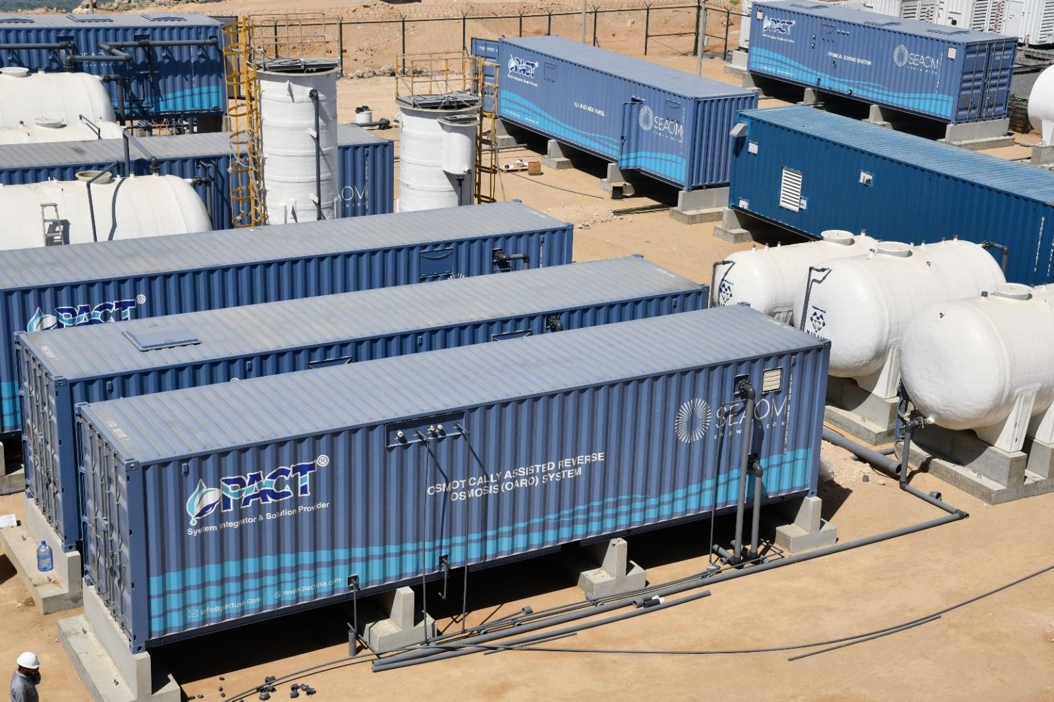 PACT containerised treatment plant on site
